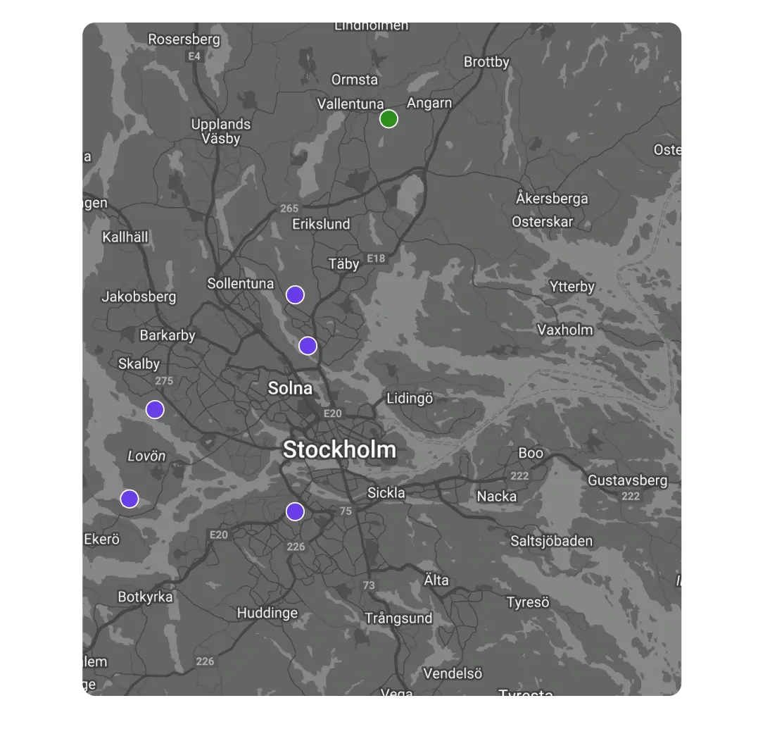 Workforce map view